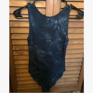 Navy tie dye American Eagle body suit